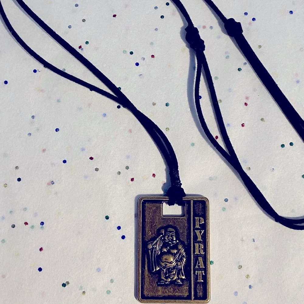 Necklace With satin cord
